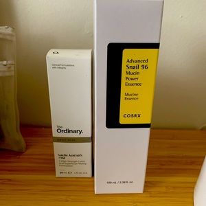 BUNDLE The Ordinary’s Lactic Acid and COSRX Snail Mucin